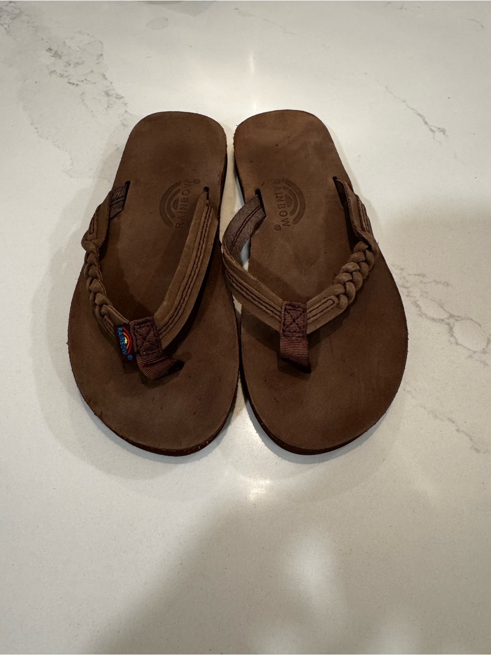 Kids Rainbow Flip Flops